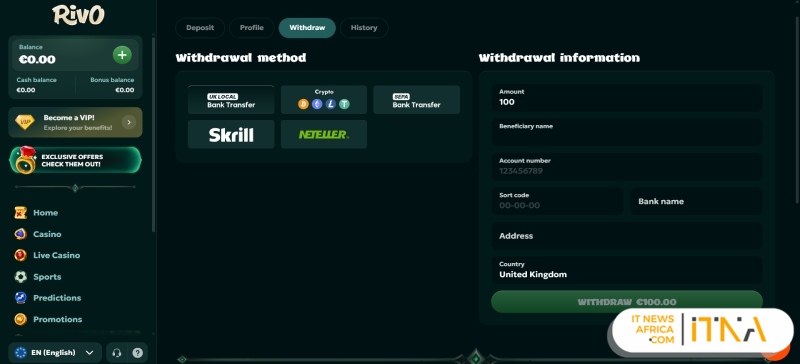Withdraw at no verification online casino